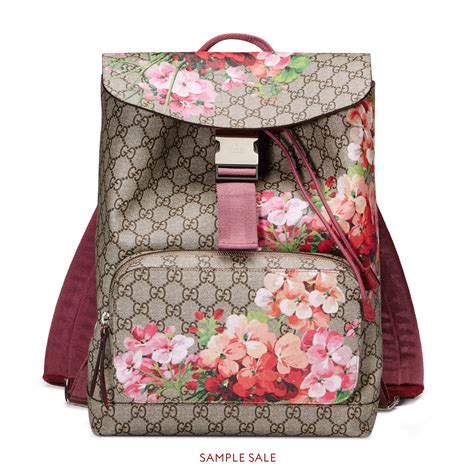 gucci backpack bloom|gucci backpack with blue flowers.